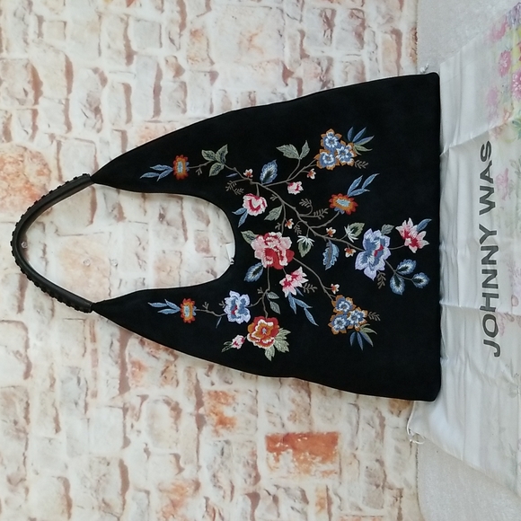 New Johnny Was Renata Soft Hobo Bag - Picture 1 of 15